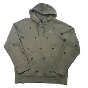 Nike Skateboard Hoodie Men Small Green Noric SB Fleece Sweatshirt Pullover Small